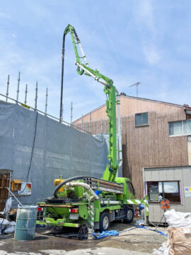 トンガリ現場体験記③「胸アツ!コンクリート打設」